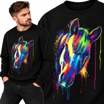 BLUZA  ZWIERZĘTA   KOŃ 3